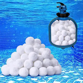 200g-1300g baseino filtrų kamuoliukai ekologiškas baseinas akvariumo filtrų valymo kamuoliukai terpė smėlio filtrams išgrynintas vanduo