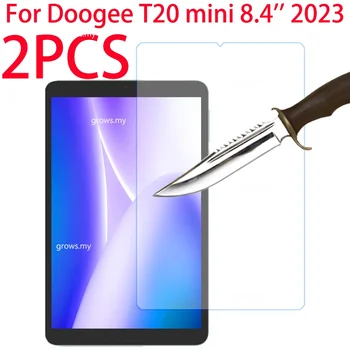 2PCS Doogee T20 mini 8.4 colio 2023 grūdinto stiklo ekrano apsauga, skirta Doogee T20 mini 8.4 '' apsauginei plėvelei