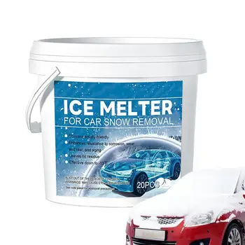 Car Ice Melter Fast Acting Snow Ice Melter Tablets Fast Acting And Effective Plant And Concrete Friendly Ice Melt For Roofs Car