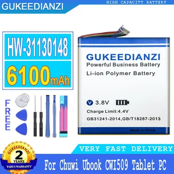GUKEEDIANZI-7-Wire Big Power Battery, 6100mAh, HW-31130148, H-31130148P, skirta Chuwi Ubook CWI509 planšetiniam kompiuteriui, 7 laidų