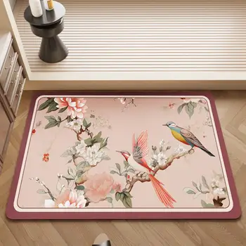 kinų virtuvės stalviršio nusausinimo kilimėlis kinų stiliaus sutirštintos arbatos kilimėlio stalviršio nusausinimo padėklo rinkinys vandenį sugeriantis padėklas