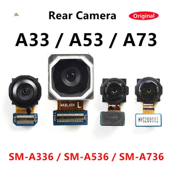 Originali pagrindinė galinė kamera, skirta Samsung Galaxy A53 A73 A33 4G 5G galinės kameros moduliui Flex Cable