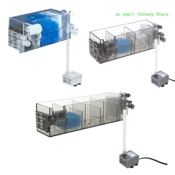 R3MA tylus žuvų rezervuaro vandens filtras sieninis vandens valymo įrenginys lengvai montuojamas