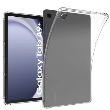 Silikoninis dėklas, skirtas Samsung Galaxy Tab A9 Plus 11 2023 SM-X210 SM-X215 SM-X216 X210 X215 X216 Lankstus skaidrus oro pagalvės dangtelis