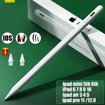 skirta Apple Pencil 2 1 Stylus Pen Touch for iPad Air 5 4 9 10 6/7/8 Generation Mini 6 Pro 11 12.9 Palm Atmetimo jautrumas Pakreipimo jautrumas